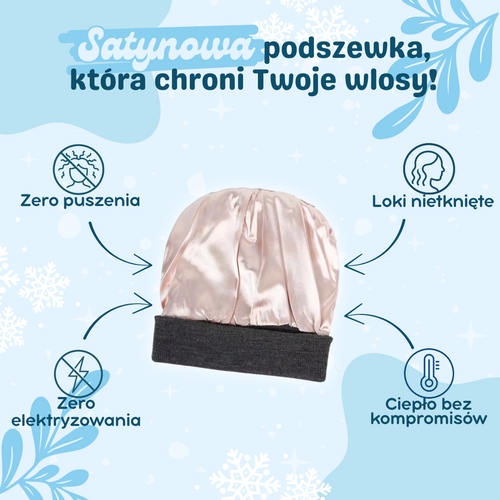 Polarne Otulenie Antypuch – czapka satynowa
